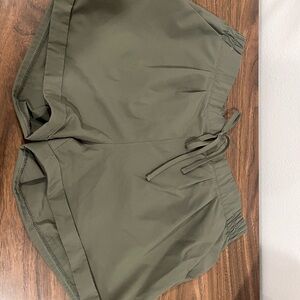 ZYIA Olive Drawstring Athletic Shorts